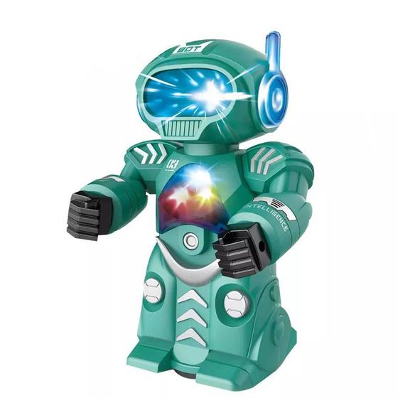 Brinquedo Infantil Robô Dançarino Luzes Coloridas E Música - Toy King ...