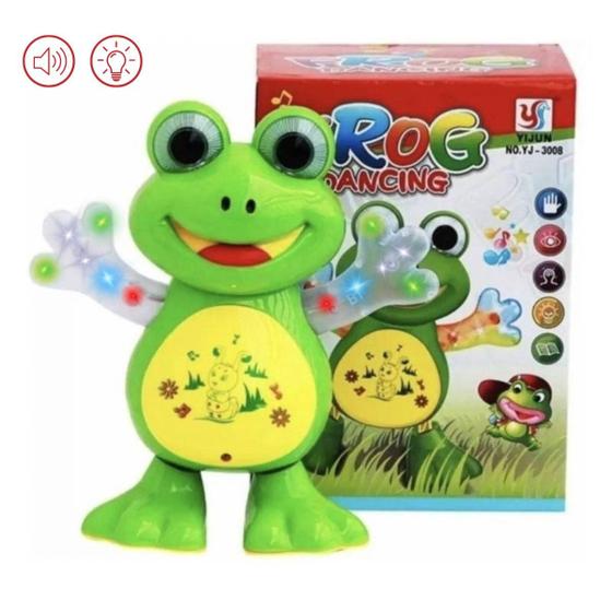 Imagem de Brinquedo Infantil Sapo Musical Dançarino Com Luz Som