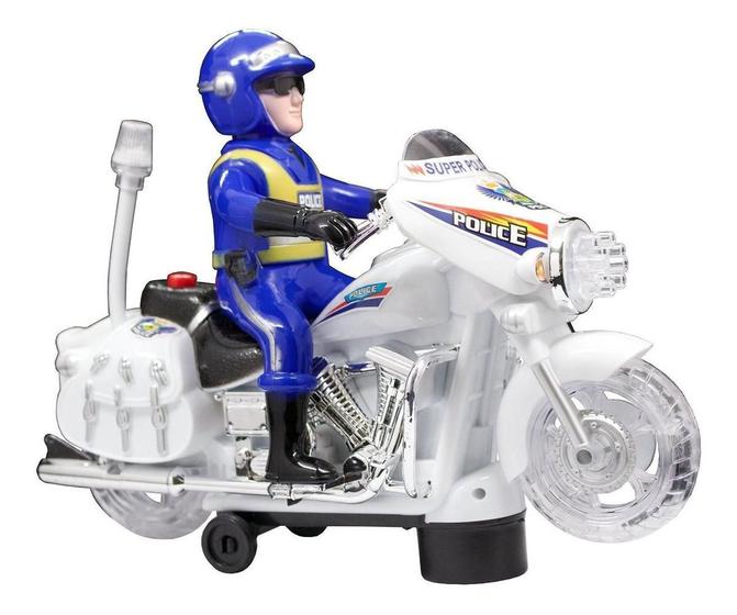 Imagem de Brinquedo Infantil Super Polícia Moto Veloz Com Luzes E Som