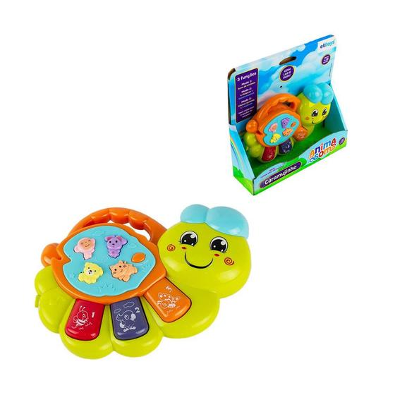 Imagem de Brinquedo Infantil Teclado Musical Com Luz Caramujinho