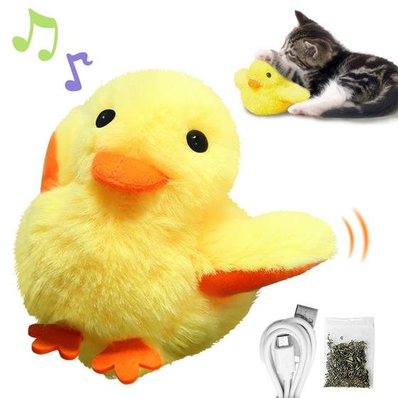 Imagem de Brinquedo Interativo BuntyJoy Patinho Que Balança com Erva-do-Gato