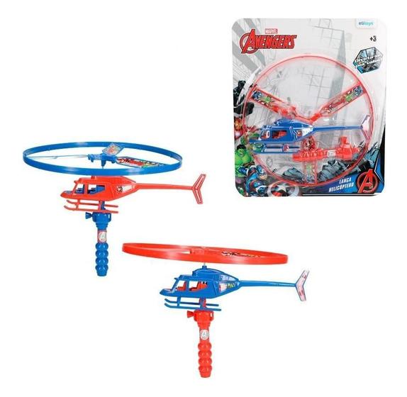 Imagem de Brinquedo Interativo Infantil Helicóptero Lançador Avengers