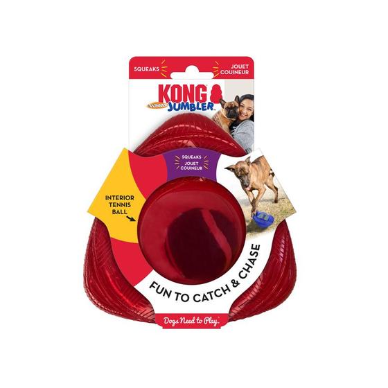 Imagem de Brinquedo Interativo Kong Jumbler Flinger Com Bola e Apito - Pq / Md