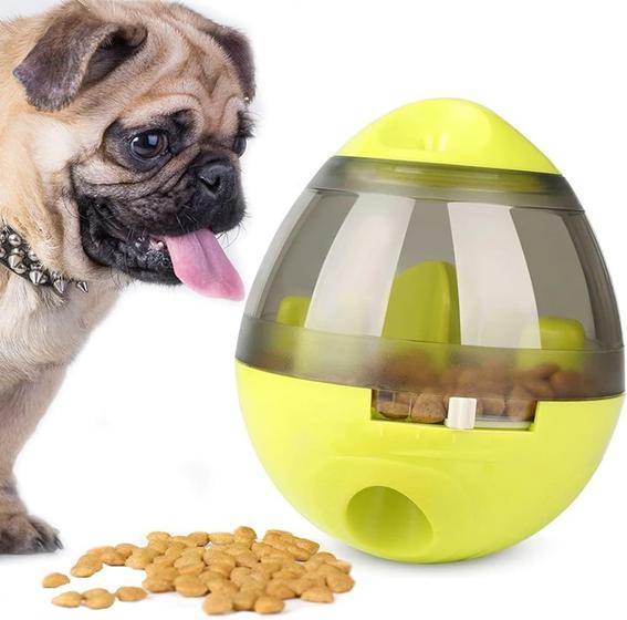 Imagem de Brinquedo Interativo para Cães e Gatos Dispenser de Petisco e Ração Estimula Inteligência e Diversão para Seu Pet