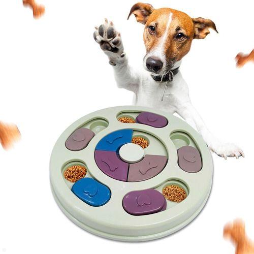 Imagem de Brinquedo Interativo Para Cães Tabuleiro Porta Petisco Pets para cachorros Porta Ração Interativo