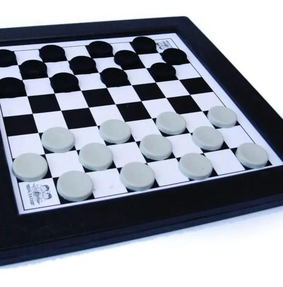 Imagem de Brinquedo Jogo Dama Com Trilho