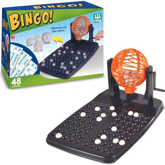 Imagem de Brinquedo Jogo De Mesa Bingo Com 48 Cartelas 90 Bolinhas + Globo