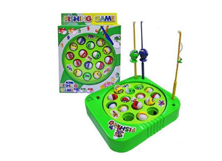 Imagem de Brinquedo Jogo De Pescar Pega Peixe Fungame Verde 5 Anos