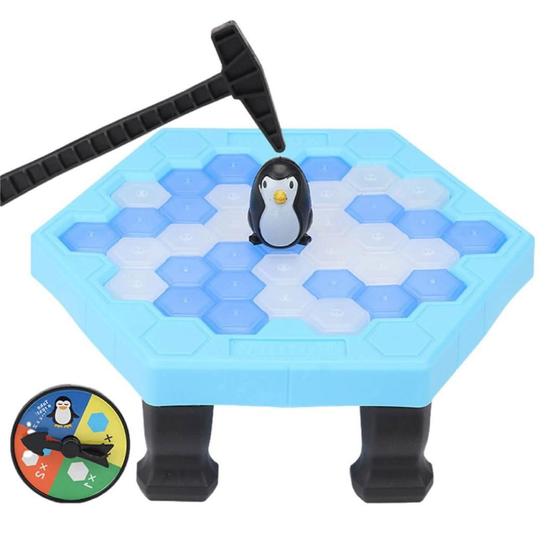 Imagem de Brinquedo Jogo Do Pinguim Equilíbrio Quebra Gelo Martelo