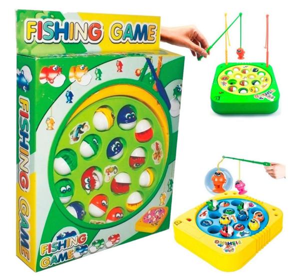 Imagem de Brinquedo Jogo Infantil Pescaria Pega Peixe Pesca Maluca