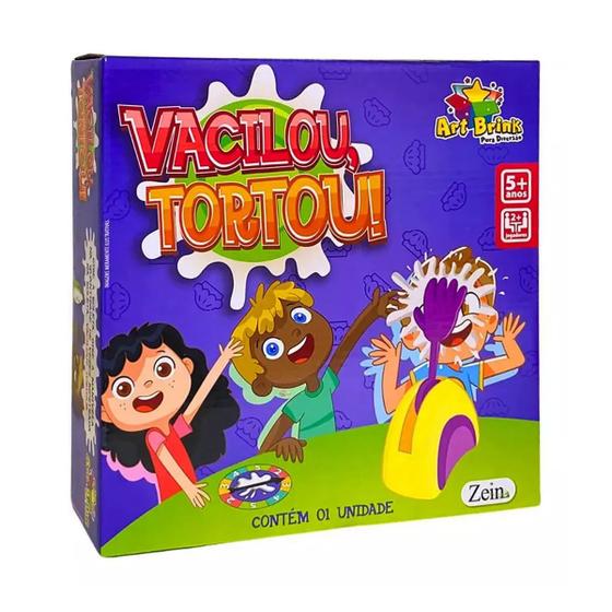 Imagem de Brinquedo Jogo Infantil Torta na Cara, Vacilou Tortou