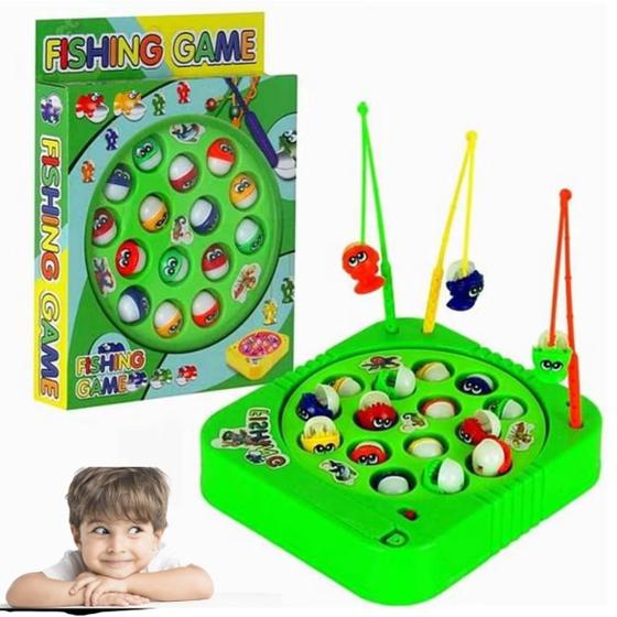 Imagem de Brinquedo Jogo Pega Peixe Pesca Maluca Pescaria Infantil