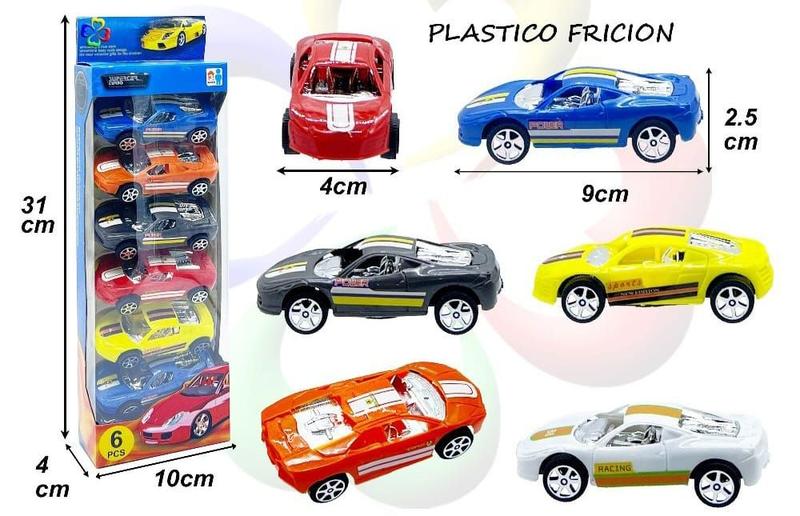 Imagem de Brinquedo kit carrinho miniatura com 6 peças