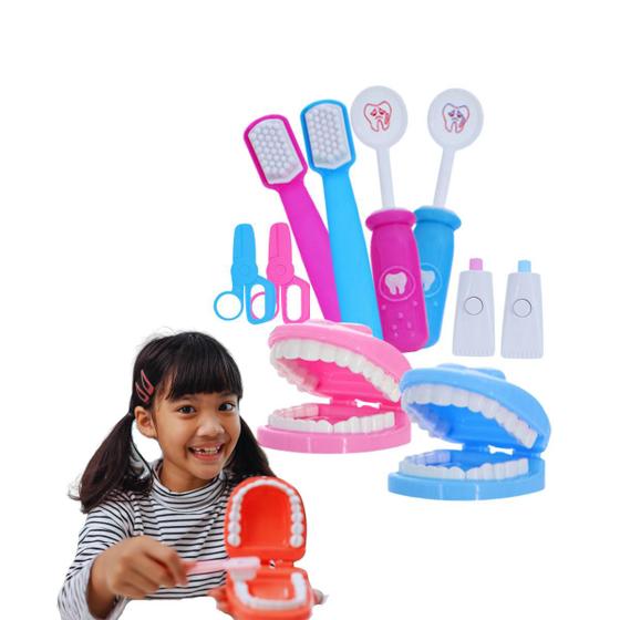 Imagem de Brinquedo Kit Dentista Infantil com 12 Acessórios - Aprendizado Lúdico