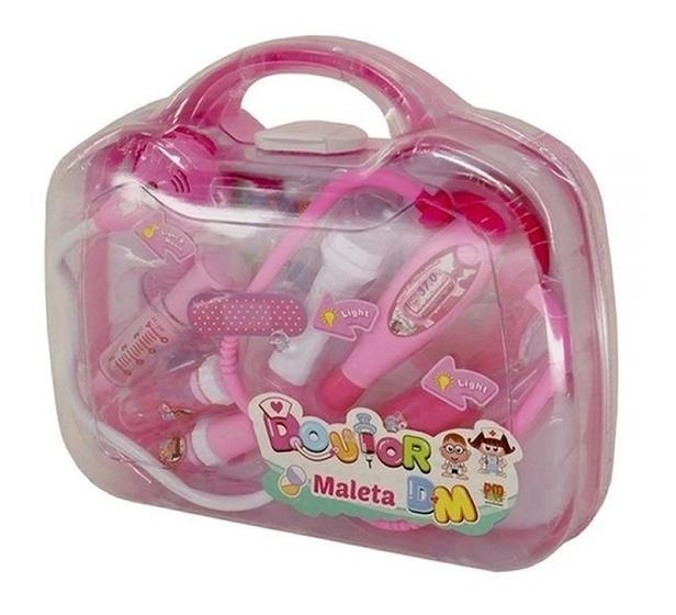 Imagem de Brinquedo Kit Doutor Maleta Rosa Com Som E Luz Dm Toys