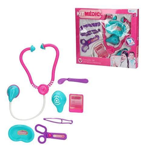 Imagem de Brinquedo Kit médico 7 peças -ETITOYS