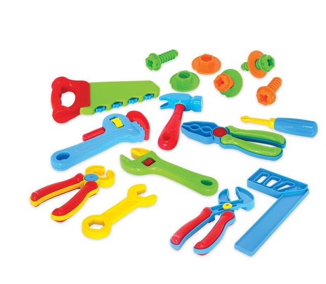 Brinquedo Kit Mega Ferramentas Infantil Com 18 Peças Maral Colorido Menor preço em Brinquedo Kit Mega Ferramentas Infantil Com 18 Peças Maral Colorido