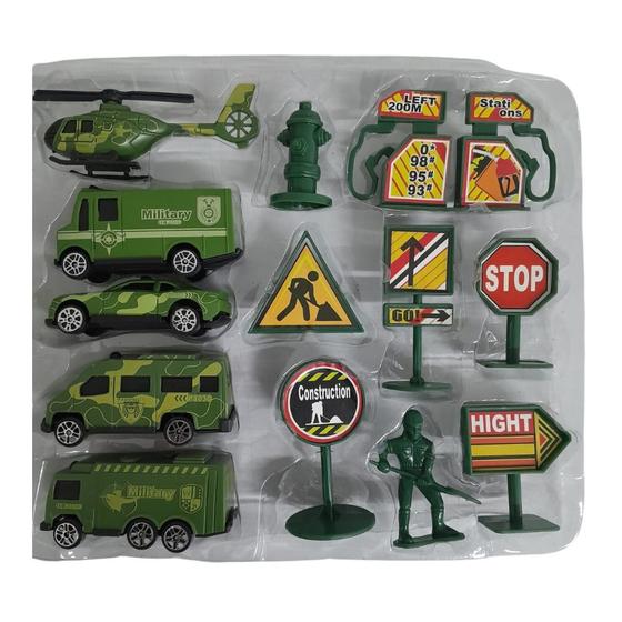 Imagem de Brinquedo Kit Militar Com 13 Peças Cim