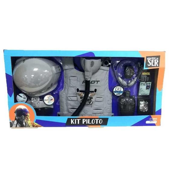 Imagem de Brinquedo Kit Piloto de Avião Multikids BR1121