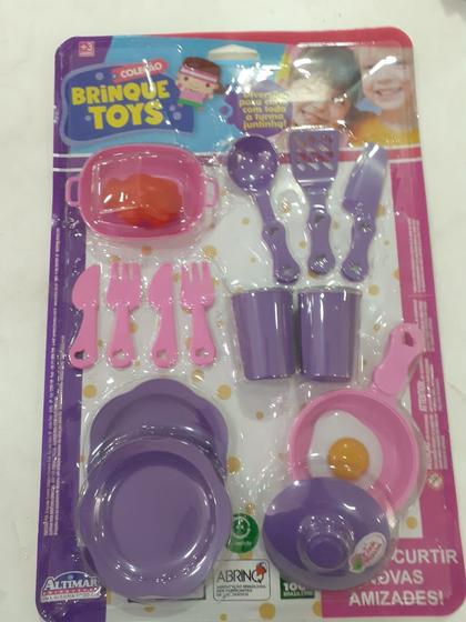 Imagem de Brinquedo - Kit Refeição - Brinque Toys - Rosa