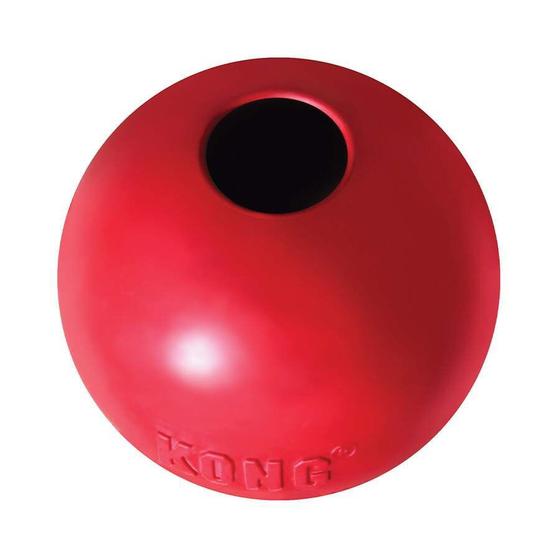 Imagem de Brinquedo Kong para Cães Ball W/Hole Vermelha - Tamanho P