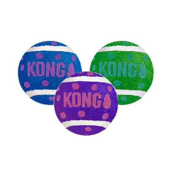 Imagem de Brinquedo Kong para Gatos Cat Act Tennis Balls Bell Colorido