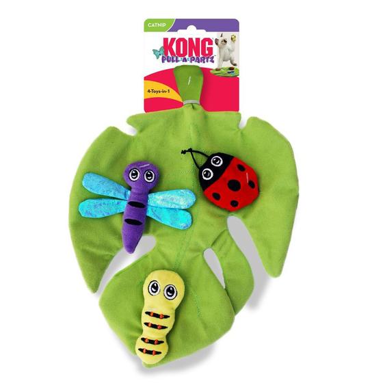 Imagem de Brinquedo kong pull-a-partz bugz com catnip para gatos 