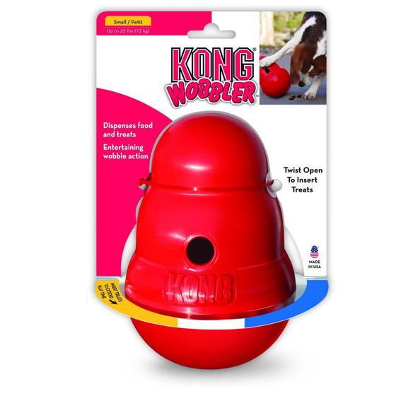 Imagem de Brinquedo kong wobbler joão bobo para cães - tamanho pequeno