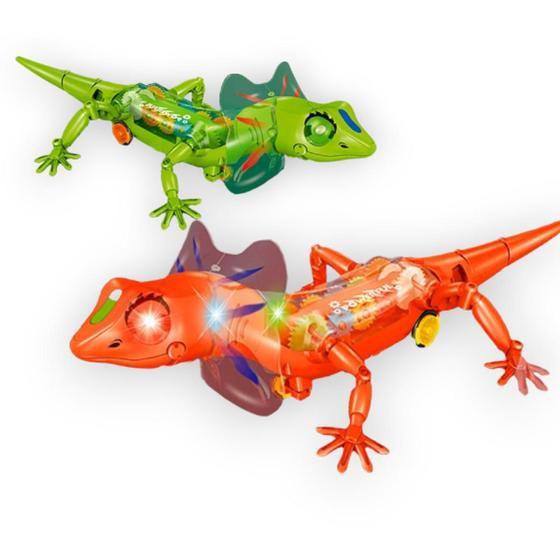 Brinquedo Lagarto Divertido Com Luz e Som. - toys - Sons e Fala ...