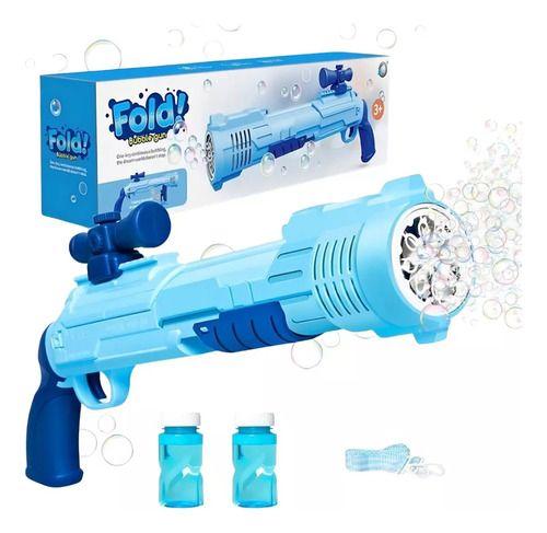 Imagem de Brinquedo Lança Bolhas De Sabão Pistola Automática Azul