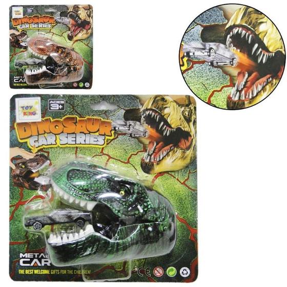 Imagem de Brinquedo lançador de carro cabeça de dinossauro