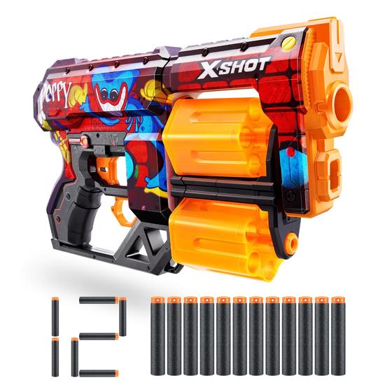 Imagem de Brinquedo Lançador de Espuma XShot Skins Dread Blaster Poppy Playtime