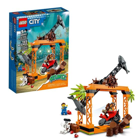 Imagem de Brinquedo Lego City Desafio Acrobacias Tubarão