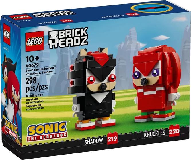 Imagem de Brinquedo LEGO Sonic The Hedgehog Brickheadz Knuckles & Shadow