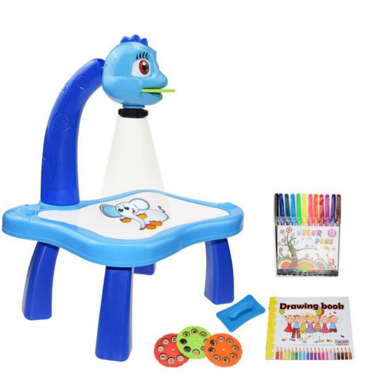 Brinquedo Lousa Mágica Desenhar Projetor De Imagens Pintura - Toys King ...