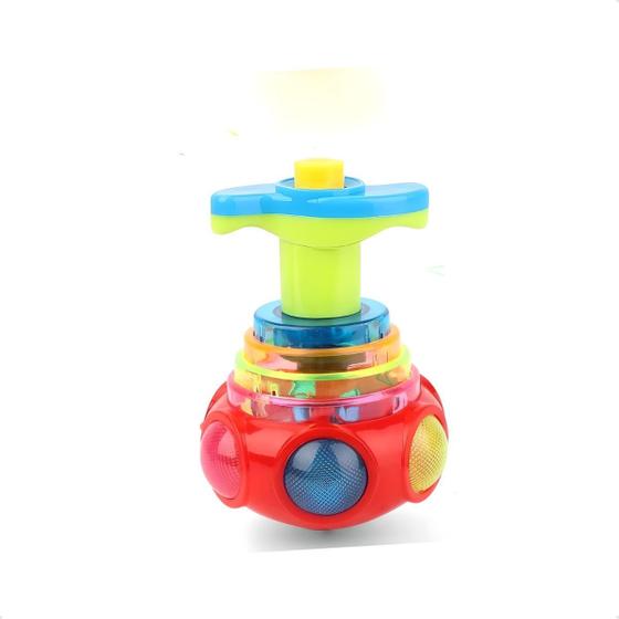 Imagem de Brinquedo Luminoso Redondo Para Criança Giroscópio Giratorio