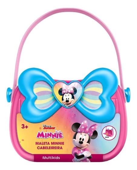 Imagem de Brinquedo Maleta Cabeleireira Minnie Disney Com Acessórios Multikids BR1985