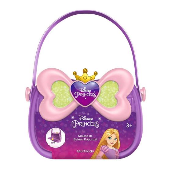 Imagem de Brinquedo Maleta Cabeleireira Rapunzel Disney Princesas com Acessórios para Crianças +3 Anos Multikids - BR1982