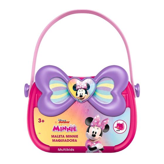 Imagem de Brinquedo Maleta Maquiadora Minnie Disney com Acessórios para Crianças +3 Anos Multikids - BR1984