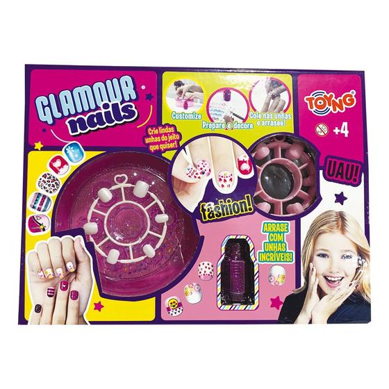 Imagem de Brinquedo Manicure Infantil Nails Glamour - Toyng 