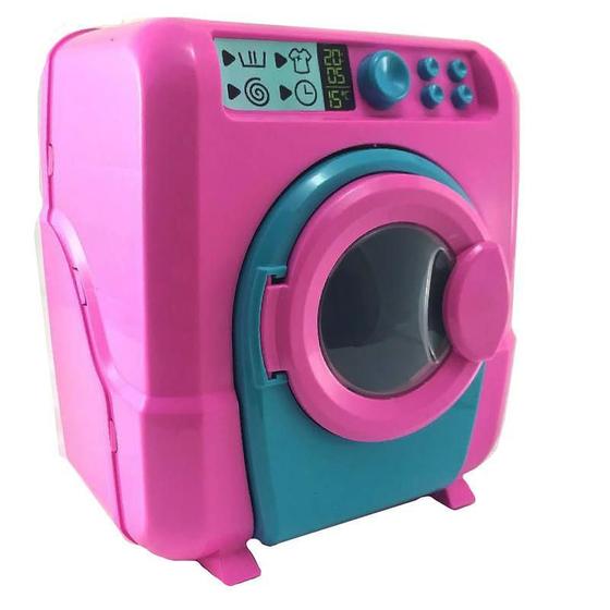Imagem de Brinquedo Maquina De Lavar Rosa Pequena De Plástico