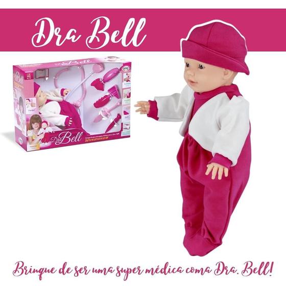 Imagem de Brinquedo Menina Boneca Bebê Brinque de Médica Dra Bell OMG