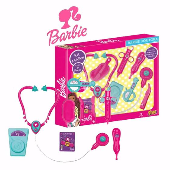Imagem de Brinquedo Menina Kit Doutora Barbie Medica Rosa