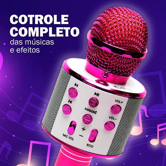 Imagem de Brinquedo Microfone Karaokê Bluetooth Show Conecte E Cante Toyng
