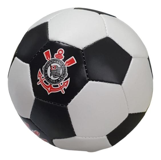 Imagem de Brinquedo Mini Bola De Futebol Macia Bebê Corinthians N2