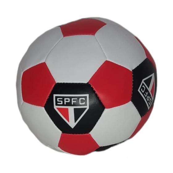 Imagem de Brinquedo Mini Bola De Futebol Macia Time São Paulo 12Cm N2