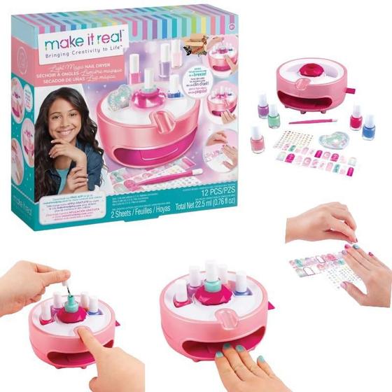 Imagem de Brinquedo Mini Estufa Secador De Unhas Cabine Secagem Rápida