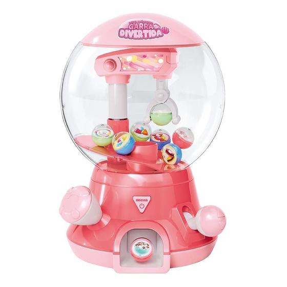 Imagem de Brinquedo Mini Maquina Garra Divertida Pega Bolinha Dm Toys