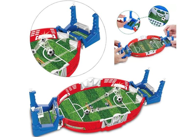 Imagem de Brinquedo Mini Mesa Jogo Futebol Game Menino Pebolim Pinball