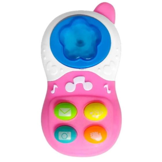 Brinquedo Mini Telefone Celular Musical Infantil com Som e Luz ...